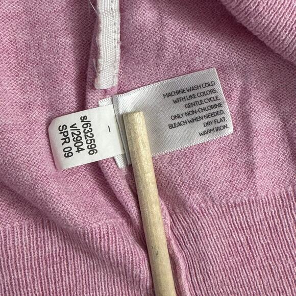 OLD NAVY Pink Bird Sweater L Cotton Rayon Silk Y2K Indie Cottagecore Whimsey - Picture 8 of 8